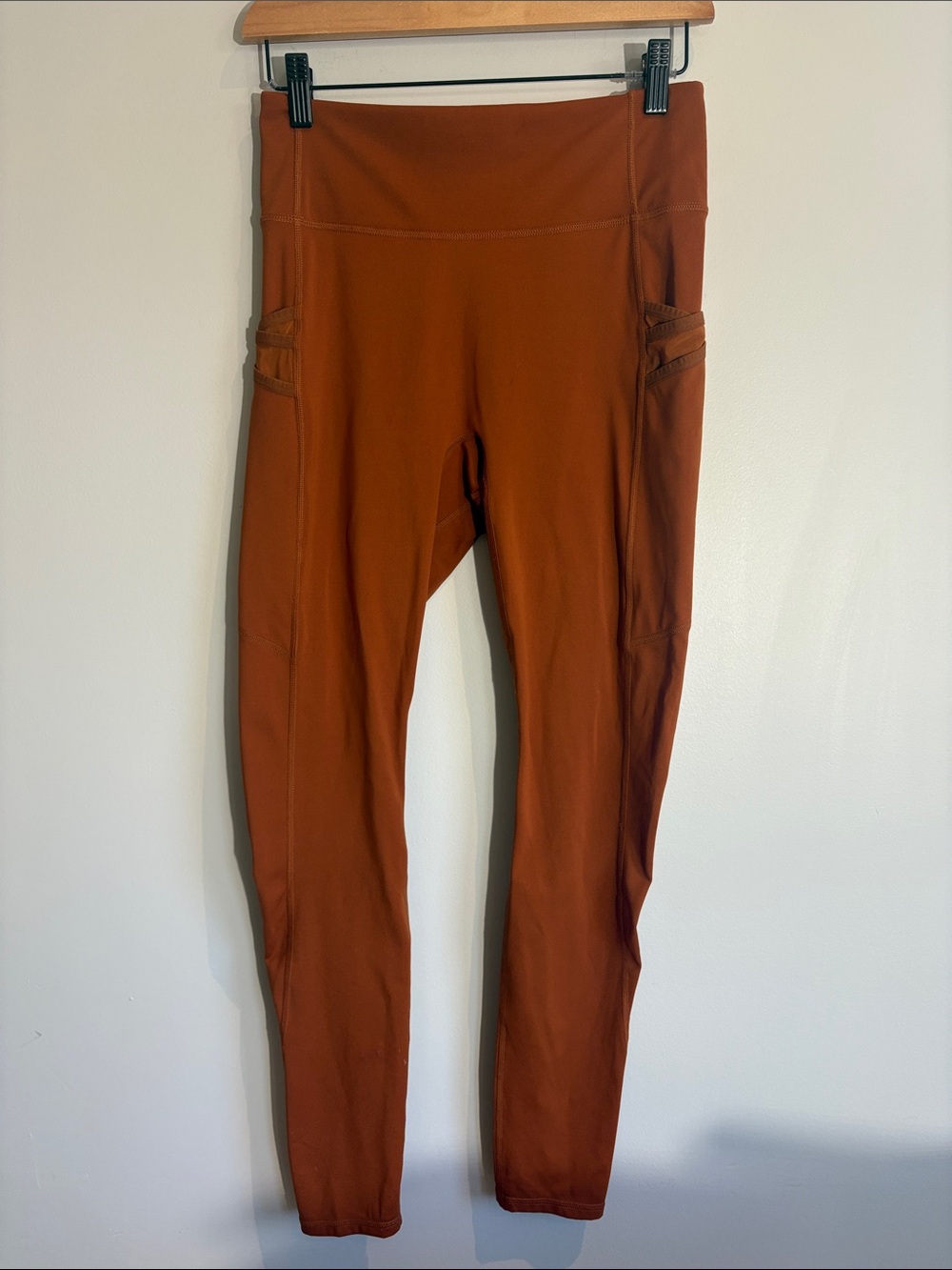 Fabletics Rust High-Rise Pocket Leggings
